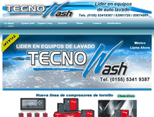 Tablet Screenshot of carwash-tecnowash.com.mx